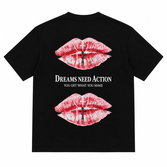 T-Shirt stampa DREAM NEED ACTION