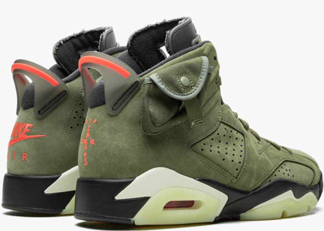 JORDAN 6 RETRO TRAVIS SCOTT OLIVE