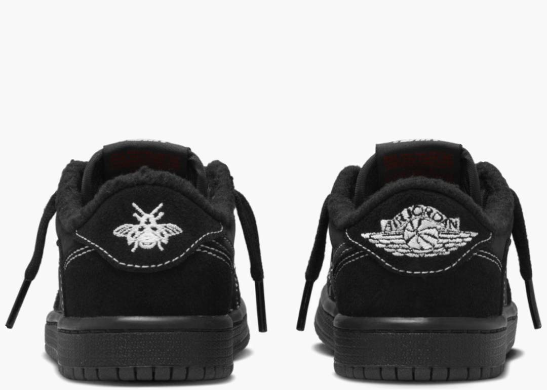 JORDAN 1 LOW OG SP TRAVIS SCOTT PHANTOM BLACK (PS)