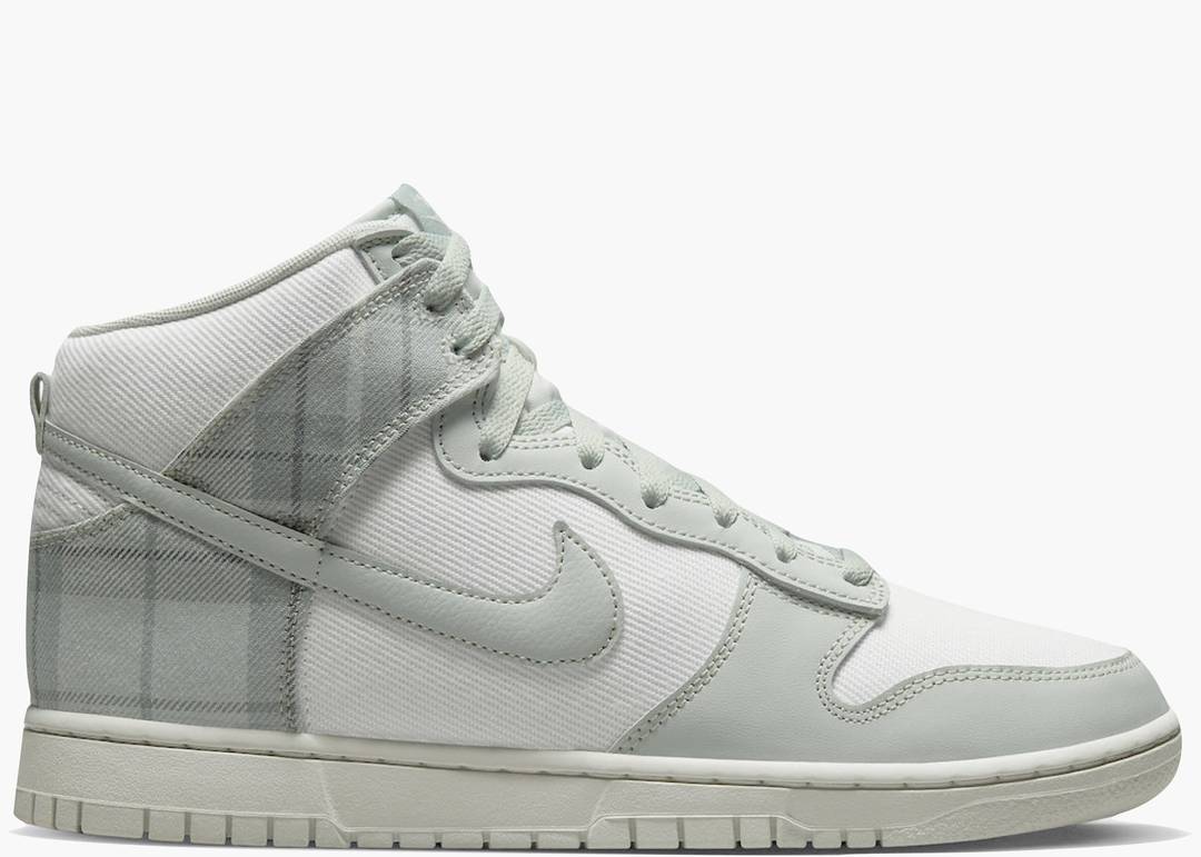 DUNK HIGH TARTAN PLAID WHITE LIGHT GREEN