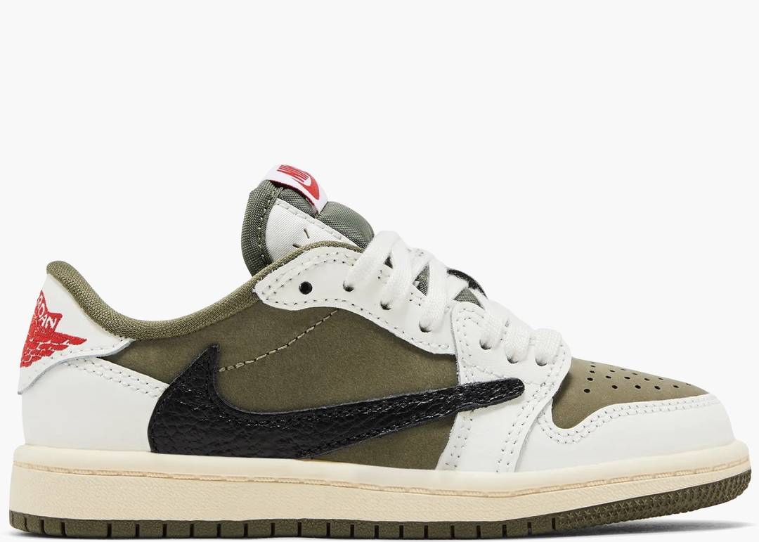 JORDAN 1 LOW OG MEDIUM OLIVE x TRAVIS SCOTT (PS)