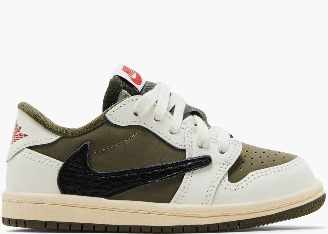 JORDAN 1 LOW OG MEDIUM OLIVE x TRAVIS SCOTT (TD)