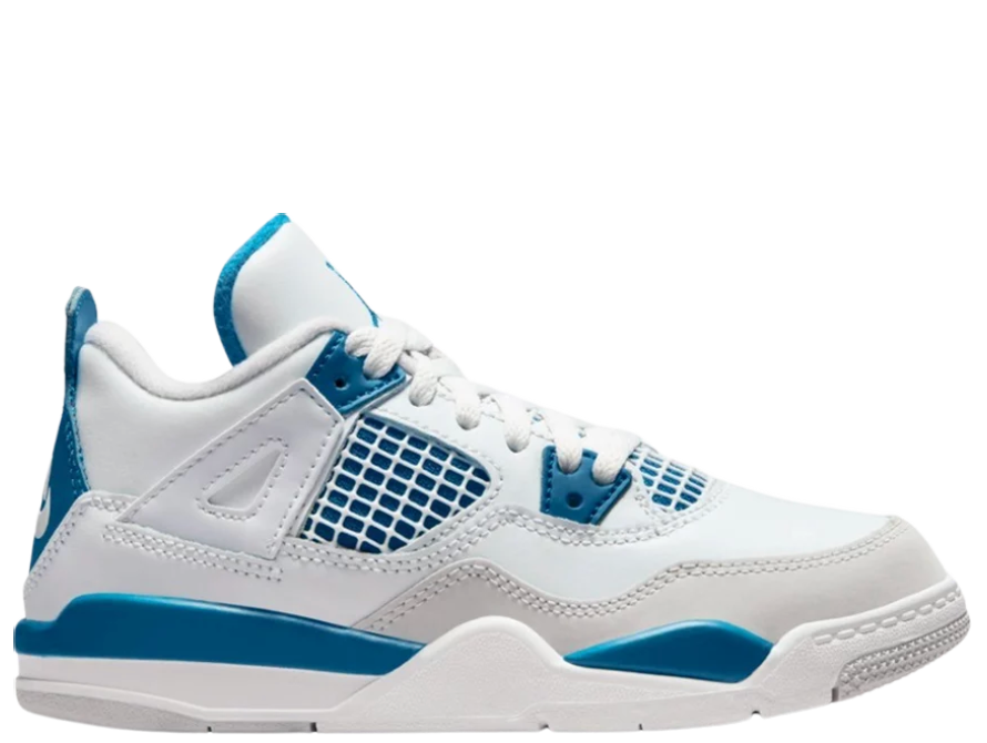 Air Jordan 4 Retro Industrial Military Blue PS Kids