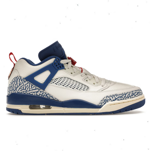 Air jordan spizike low white blu