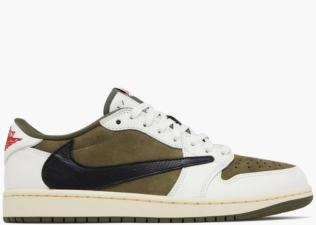 JORDAN 1 LOW TRAVIS SCOTT MEDIUM OLIVE