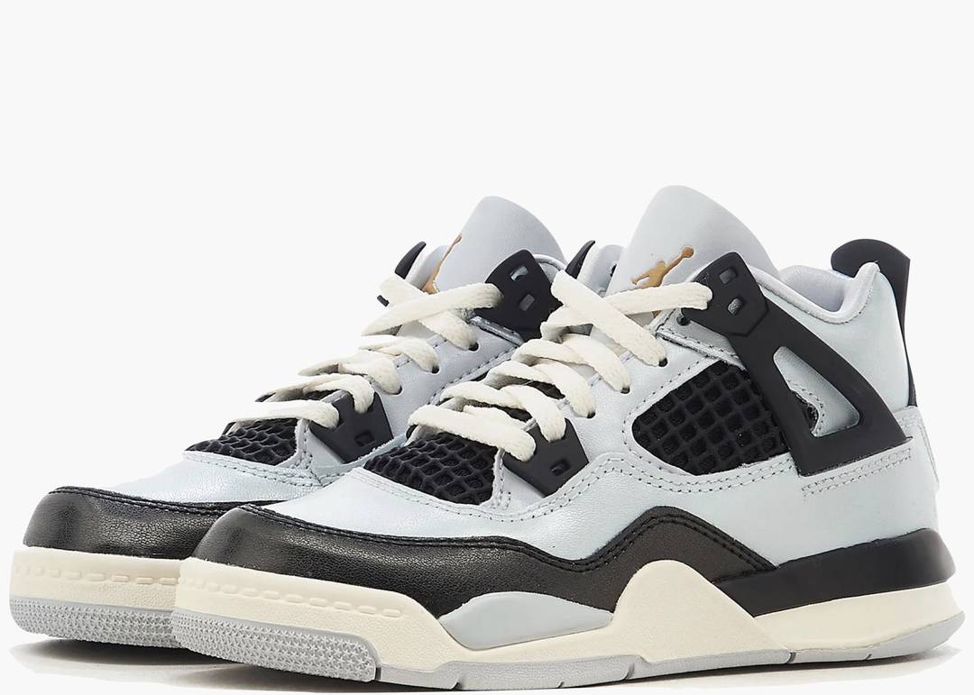 Nike Jordan 4 Retro Platinum Gold PS Kids